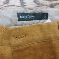 Henry Cotton's Hose aus Baumwolle in Gelb