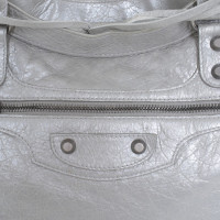 Balenciaga Silver colored handbag with studs
