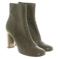 Céline Ankle boots Leather in Olive