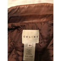 Céline Jacket/Coat Leather in Brown