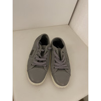 Dolce & Gabbana Sneakers aus Leder in Grau