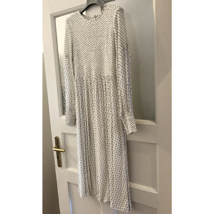 Ganni Kleid aus Viskose in Weiß