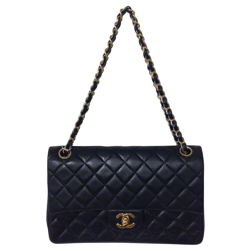 Chanel 2.55 Leer in Zwart