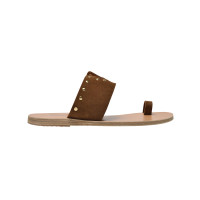 Ancient Greek Sandals Sandals Leather in Brown