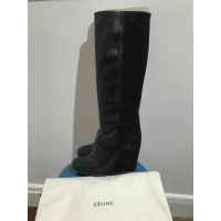 Céline Boots Leather in Black