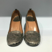 Laurence Dacade Pumps/Peeptoes aus Leder in Grau