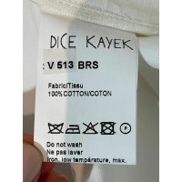Dice Kayek Veste/Manteau en Coton en Blanc