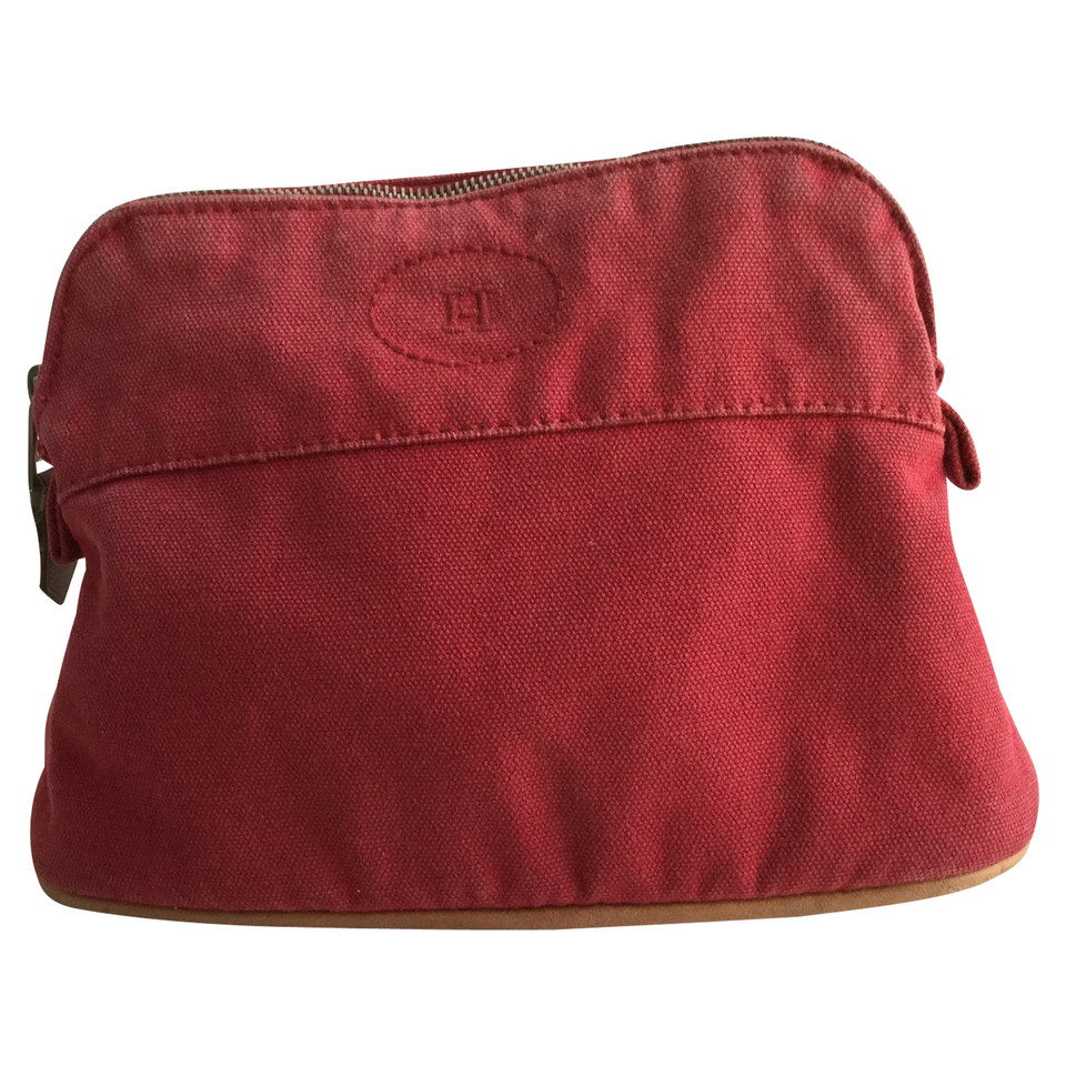 Hermès Clutch Bag Cotton in Red