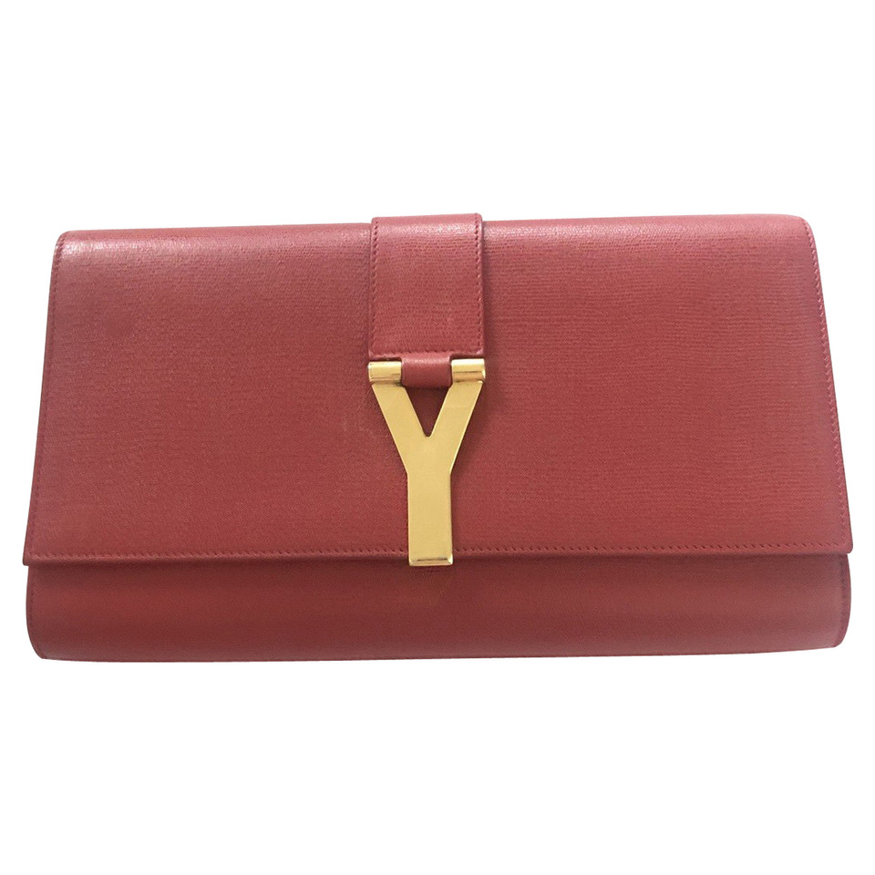 Saint Laurent Cabas Chyc in Pelle in Rosso