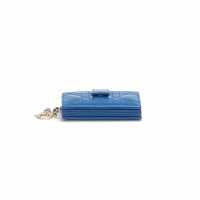 Christian Dior Clutch Lakleer in Blauw