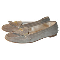 Tod's Slippers/Ballerinas Leather in Taupe