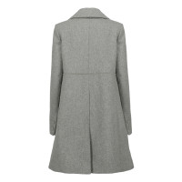 Carven Jacke/Mantel aus Wolle in Grau
