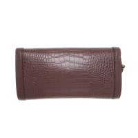 Aigner Clutch en Cuir en Bordeaux