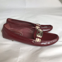 Céline Slippers/Ballerinas Patent leather in Red