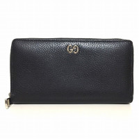 Gucci Täschchen/Portemonnaie aus Leder in Schwarz