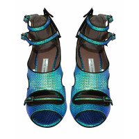 Tabitha Simmons Sandalen aus Leder in Blau