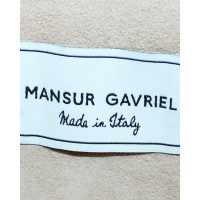 Mansur Gavriel Clutch Leer in Huidskleur