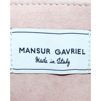 Mansur Gavriel Clutch Leer in Roze