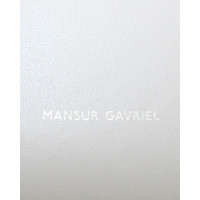 Mansur Gavriel Clutch aus Leder in Rosa / Pink