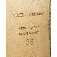 Dolce & Gabbana Sandalen aus Leder in Braun