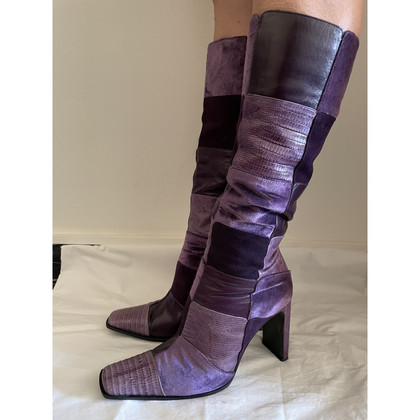 Casadei Boots Leather in Violet