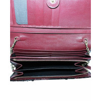 Bulgari Clutch Bag Leather in Red