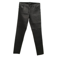 Dolce & Gabbana Pantalon en cuir en noir