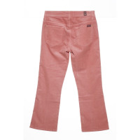 7 For All Mankind Paire de Pantalon en Rose/pink