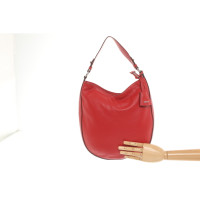Abro Handtasche aus Leder in Rot