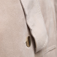 Dimitri Jacke/Mantel aus Wildleder in Beige