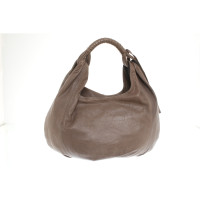 Navyboot Handtasche aus Leder in Taupe