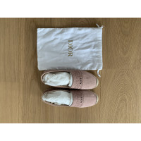 Christian Dior Slippers/Ballerina's Katoen in Roze
