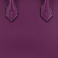 Hermès Birkin Bag 25 aus Leder in Violett