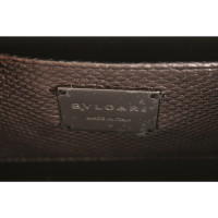 Bulgari Shoulder bag Leather in Grey