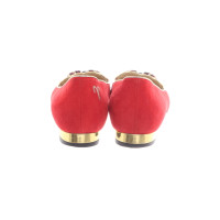 Charlotte Olympia Mocassini/Ballerine in Pelle in Rosso