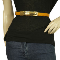 Gianni Versace Belt Leather in Orange