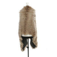 Yves Salomon Vest Fur in Brown