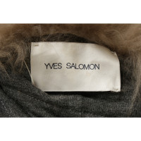 Yves Salomon Vest Fur in Brown