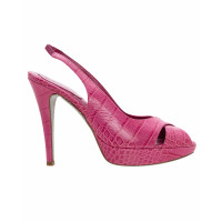 René Caovilla Sandals Leather in Pink