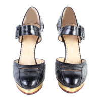 Charlotte Olympia Sandals Leather in Black