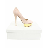Charlotte Olympia Sandals Suede in Pink