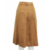 Hermès Skirt Linen in Brown