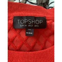 Topshop Top Viscose in Red