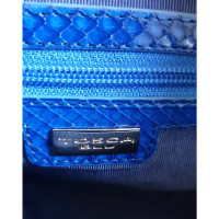 Tosca Blu Tote Bag aus Leder in Blau
