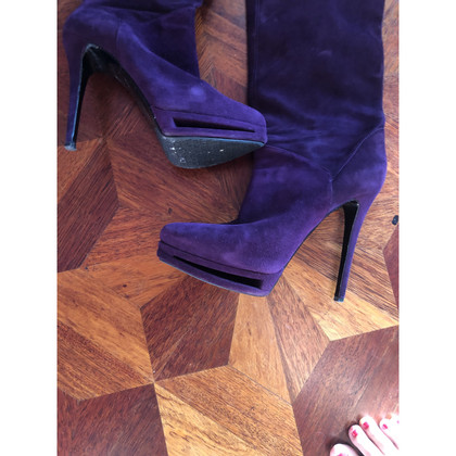 Le Silla  Stiefel aus Wildleder in Violett
