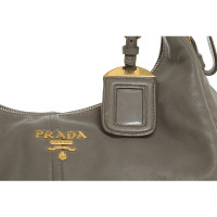 Prada Handbag Leather in Grey