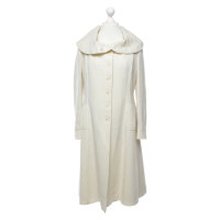 Mariella Burani Notizie - giacca / cappotto di lana in crema