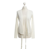 Diane Von Furstenberg giacca avvolgente color crema