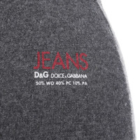 Dolce & Gabbana Gonna Knit in grigio scuro