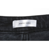 Anine Bing Jeans in Cotone in Nero